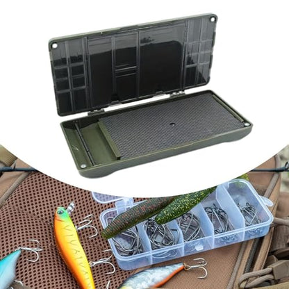 Yiju Rig Box Carp Fishing Tackle Box Fishing Rig Storage Fishing Lure Hook Tackle Storage Container Baitcasting Fly Fishing Box