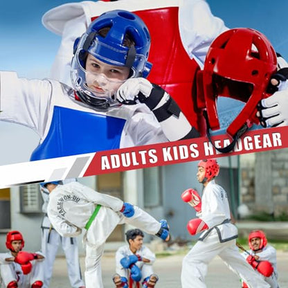 Youth & Adults Taekwondo Headgear – Adjustable MMA Helmet with Removable Face Shield & Ultra-Soft Padding for Kickboxing, Muay Thai, Combat Training - color: WHITE, size: X-Large