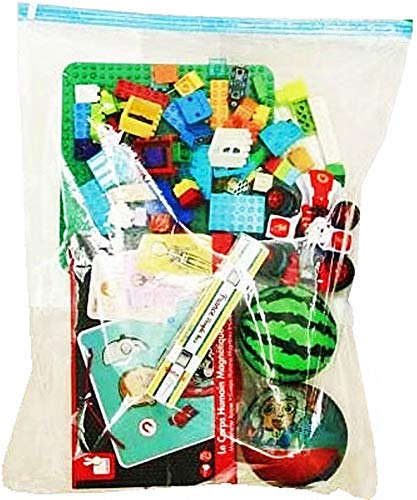 5 Pack Super Jumbo 40"X52" Zip and Lock Big Storage Bag Zipper Resealable Plastic Bags Strong 3 Mil Thickness