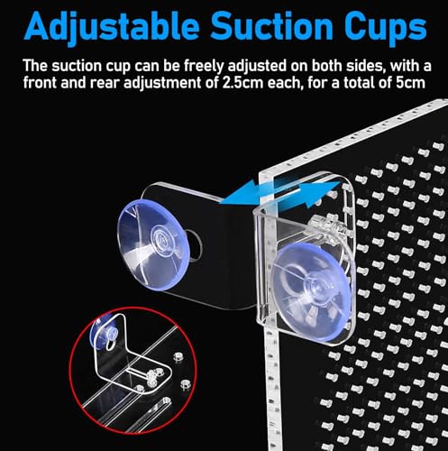 Acrylic Aquarium Divider with Suction Cups, 28x40cm Fish Isolation Grid for Breeding & Separating Sick Fish - Durable Isolation Board for Large Tanks