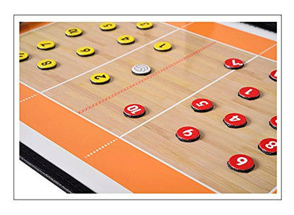 FantasyDay Volleyball Coach Board with Magnetic Pieces and Dry Erase Marker - Leather Magnetic Tactic Board Foldable Strategy Coaching Clipboard #1