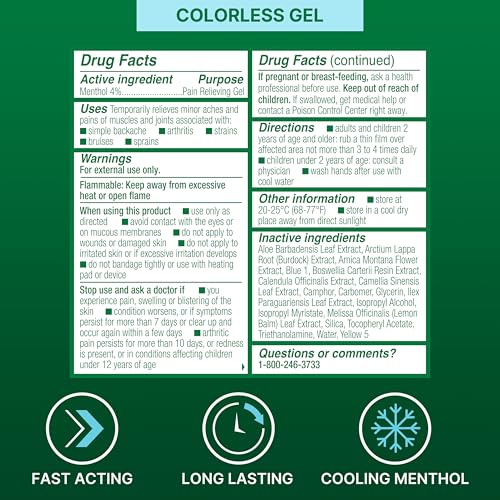 Biofreeze Pain Relief Roll-On, 3 oz. Colorless - size: 3 Fl Oz (Pack of 1), style: Colorless