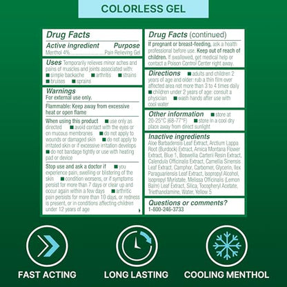 Biofreeze Pain Relief Roll-On, 3 oz. Colorless - size: 3 Fl Oz (Pack of 1), style: Colorless