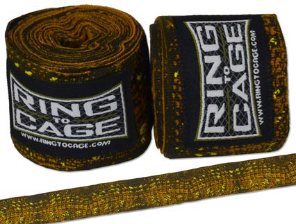 Ring to Cage Handwraps Mexican Style Stretchable- Patterned 180" Long - 23 Color Patterns - color: Crocodile