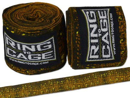 Ring to Cage Handwraps Mexican Style Stretchable- Patterned 180" Long - 23 Color Patterns - color: Crocodile