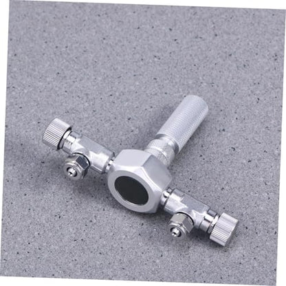 GANAZONO Splitter Connector for Aquarium Metal Inline Tubing Valve for Fish Tank Durable and Sturdy Valve for Standard Aquarium Tubing for Mending Extending