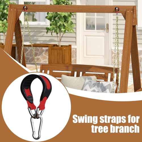 Boxing Bag Hanger Heavy Strap Punching Bag Holder Strong Hanger Strap | Home Gym Fitness Gear Women Men Exercises Equipment for Hammock, Pulley, Sandbag - color: Red