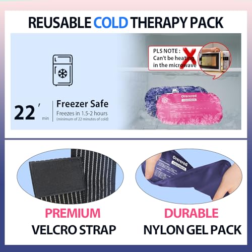 Ice Packs for Injuries Reusable, 3-Piece Set Soft Cold Gel | Ice Wrap for Injury, Alleviate Joint and Muscle Pain - Gel Ice Pack Resuable for Back, Elbow, Shoulder(3pcs-Pink) - color: 3pcs-pink