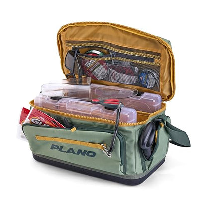 Plano Weekend 3700 Tackle Bag, Cutting-Edge Fishing Tackle Bag, Molded Waterproof Base, Spacious Storage, Die Cut Tool Sleeves, Daisy Chain Attachment Points