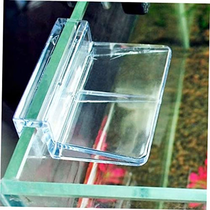 Milisten Fish Tank Bracket Fish Tank Lid Clip Aquarium Glass Cover Holder Aquarium Cover Holder Fish Tank Stands Aquarium Glass Lid Bracket Fish Tank and Stand Shelf Frame Acrylic, 5x4cm, Y450321RJ4