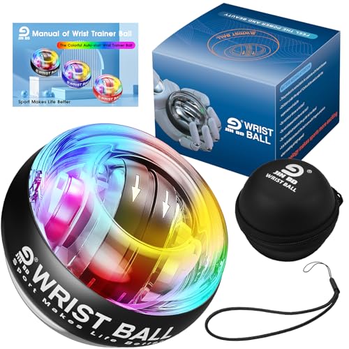 JIN BD Auto-Start Wrist Ball – GYRO Ball Trainer - color: Black