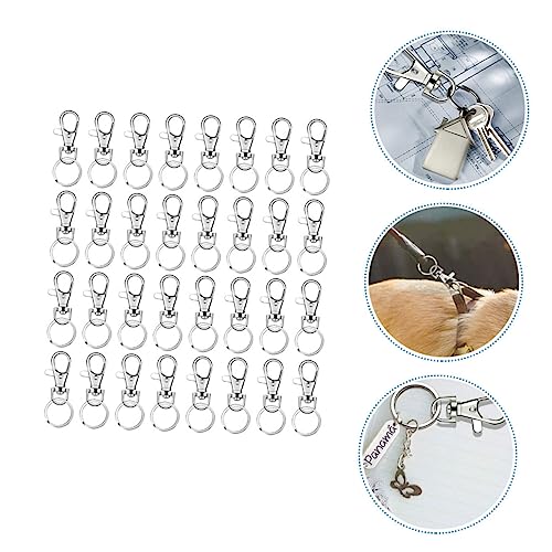 160-Piece Lobster Clasp Keychain Accessory Set Metal Dog Buckles Spring Snap Hooks for Bags Luggage and DIY Projects
