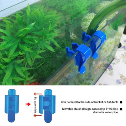 Aquarium Hose Holder 15pcs Fish Tank Pipe Holder Clip Water Change Filter Tube Fixation Adjustable Aquarium Accessories