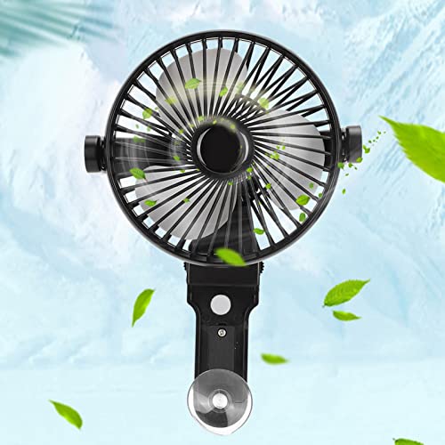 Aquarium Chiller, Adjustable Wind Direction Aquarium Fan Fish Tank Aquarium Cooling Fan with USB Cable for Fish Tanks and Aquatic Environments(13cm Diameter)