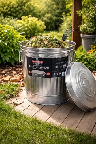 Behrens 6 Gallon Galanized Trash Can - size: 6-Gallon