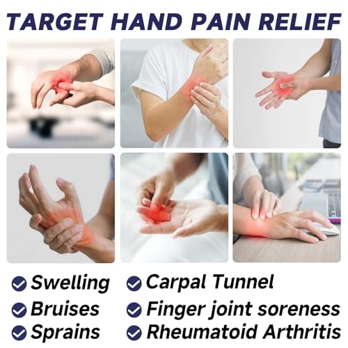 Wrist Ice Pack Wrap for Carpal Tunnel Relief, Gel Ice Packs for Injuries Reusable for Wrist Hand Pain, Hot Cold Compress Brace for Achilles Tendonitis, Tenosynovitis