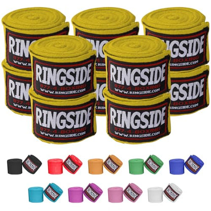 Ringside Mexican Style Boxing Hand Wraps 180" - color: Gold, size: 5 Pairs