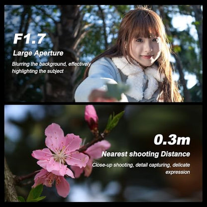 VILTROX 25mm F1.7 Air FE Pocket Dispo Lens AF F/1.7 E-Mount Portable Shot for Sony Beginner's Lens Auto Fcous APS-C Large Aperture Prime FE Lenses