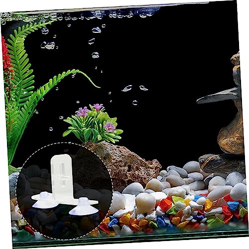 4 Sets Fish Tank Divider Clips Aquarium Separation Board with Suction Cups Insulation Divider for Mixed Breeding Easy Installation Transparent Design