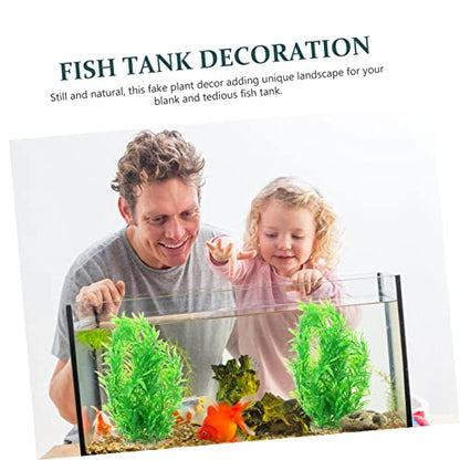 Lifelike Artificial Aquarium Plants Fish Tank Decoration Realistic Aquatic Plant Ornament Safe Plastic Material Compact for Easy Maintenance and Fish Safety