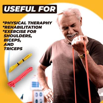 Draper's Strength Heavy Duty Resistance Stretch Loop Bands for Powerlifting Workout Exercise and Assisted Pull Ups - color: #01 Yellow