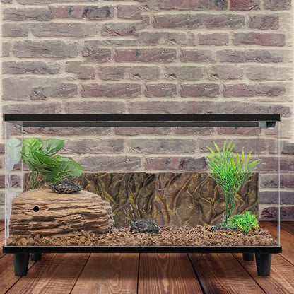 SUPVOX 3D Aquarium Background Board Reptile Tank Decor Imitation Bark Waterproof Corrosion-Resistant Terrarium Backdrop Suitable for Fish Tanks and Reptile Enclosures