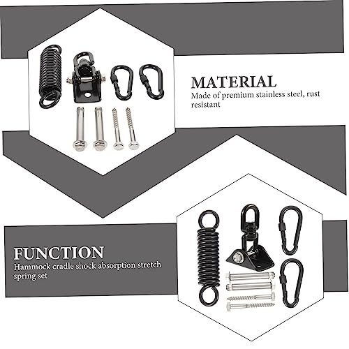Heavy Bag Hanger Set Stainless Steel Suspension Hooks for Boxing Hammocks Outdoor Use Adjustable Heavy Duty Shock Absorbing Design for Home Gym Playground