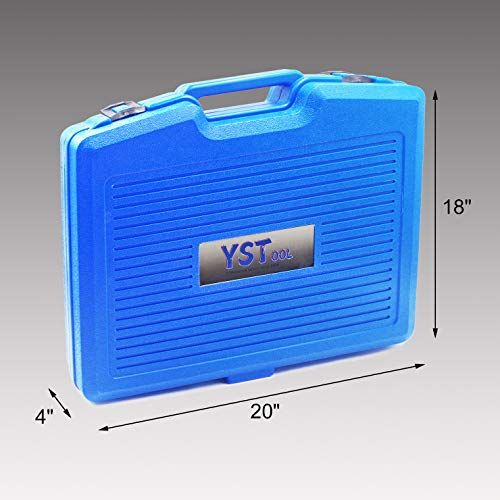 Radiator Pressure Tester Pneumatic Vacuum Cooling System Purge Refill Kit 28PCS Universal Automotive Water Tank Leak Test and Coolant Fill Tool Set with Adapters Gauge Case