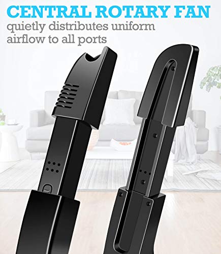 Portable Electric Shoe Glove Boot Dryer Warmer with Folding and Drying Rack - color: 110v-Black, size: M