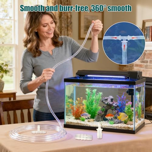 67Pcs Hose Barb Fittings Assortment - 21 Sizes with 90° Elbow, Y/T 3-Way, Equal & Reducing Straight Connectors, Plastic Pipe Repair Kit for Aquarium, Water, Fuel & Air Lines