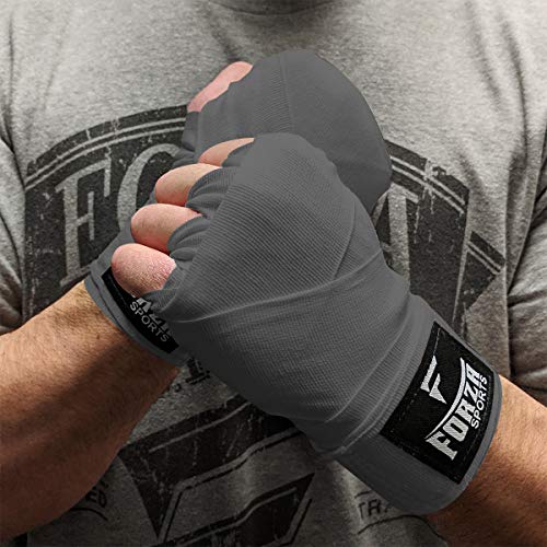 Forza Sports 180" Mexican Style Boxing and MMA Handwraps - color: Gray
