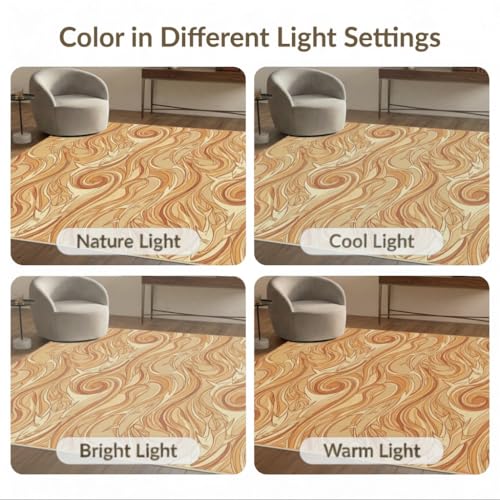 9'x12' Washable Flatwoven Rug, Beige Modern Shark Stain Resistant Massive Carpet for Dining Room, Basement, Large Office, Non-Slip Chair-Friendly Mat | Ref:2067604 - color: Beige/Pattern 39, size: 9' x 12' (Rectangular)