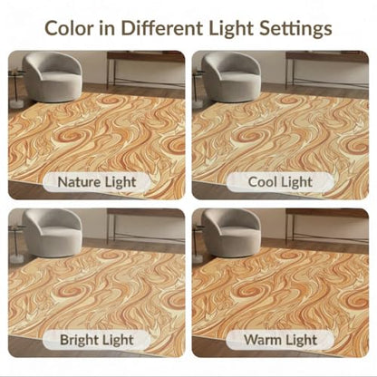 9'x12' Washable Flatwoven Rug, Beige Modern Shark Stain Resistant Massive Carpet for Dining Room, Basement, Large Office, Non-Slip Chair-Friendly Mat | Ref:2067604 - color: Beige/Pattern 39, size: 9' x 12' (Rectangular)