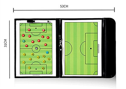 Pure Vie Portable Magnetic Soccer Coaching Board Football Tactics Clipboard - color: 20.86'' X 12.20''