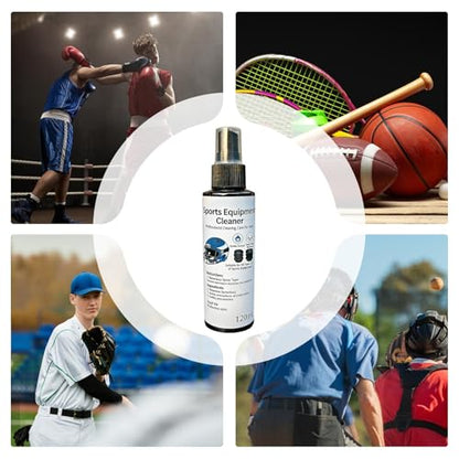 Boxing Glove Cleaner 120ml Sports Equipment Freshener Spray | Shoe Odor Eliminator for Boxing Yoga Gym Hockey Baseball Home Gloves Cleats Sneaker Helmet