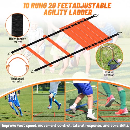 Bearwill Soccer Goal, Kids Soccer Goals for Backyard Set of 2 - color: Blue