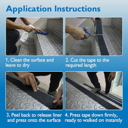 FindTape AST-35 Anti-Slip Non-Skid Tape, 2 in. x 10 ft. (Semi-Transparent/Translucent)