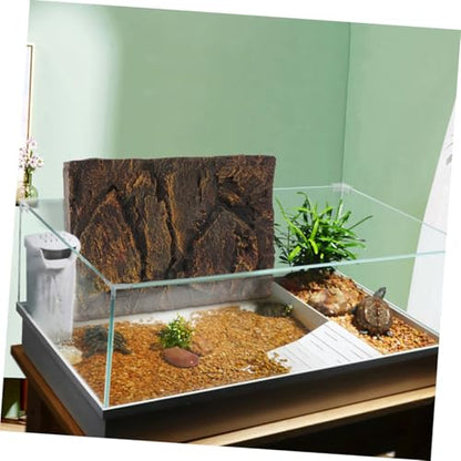 Happyyami Reptile Tank Background Board for Aquariums and Turtle Tanks Versatile Habitat Decoration Scenic Effect Aquarium Backdrop for Enhanced Depth