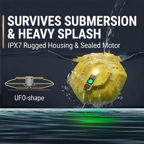 Ipx7 Floating & Rechargeable Bait Bucket Aerator, 3000mah Portable Live Bait Aerator for Fishing, Floating Oxygen Pump for Fish Tank & Livewell, Rechargeable Aerator for Bait Transportation