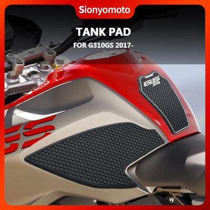 Fuel Gas Tank Pad Protector Stickers Decal Set Compatible with G310GS G310R 2017 2018 2019 2020 2021 2022 2023- Anti-Slip Protective Kit, Black | 3-Piece