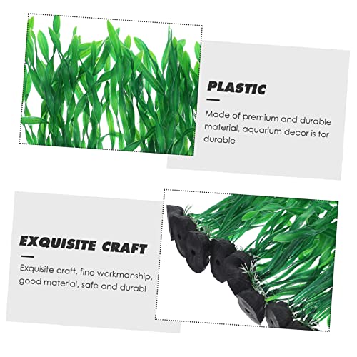 DECHOUS 10Pcs Artificial Aquarium Plants Realistic Fish Tank Decoration Durable Desktop Aquarium Accessory for Fish Tanks Ponds and Aquatic Landscapes