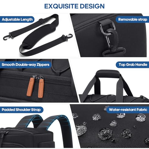 Gym Bag for Men and Women with Shoe & Laptop Compartment Sport Duffle Bag