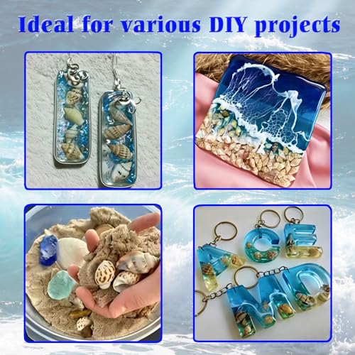 Tiny sea shells & 30 Tiny Starfish Decor Mixed Ocean Beach Spiral Seashells for Home Decor,Wedding Decor, Beach Decor, DIY Fish Tank and vase filler & decorative basket fillers (0.45"-1.35")