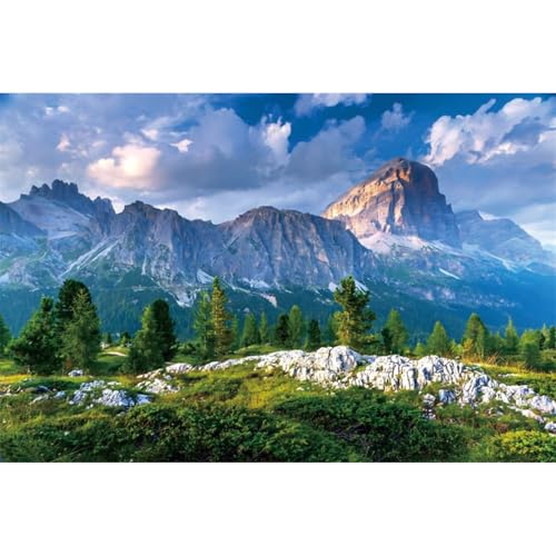 AWERT 36x24 inches Reptile Habitat Background Blue Sky Mountain Tree Terrarium Background Sandstone Mountain Scenery Backdrop Desert Terrarium Background