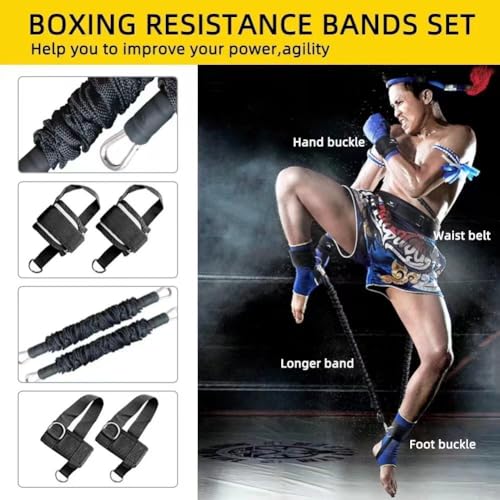 Boxing Resistance Bands, Full Body Physical Workout Trainer
