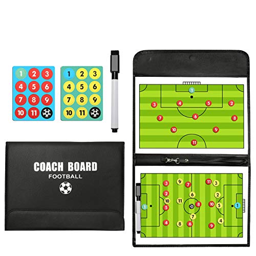 Pure Vie Portable Magnetic Soccer Coaching Board Football Tactics Clipboard - color: 53cm X 31cm