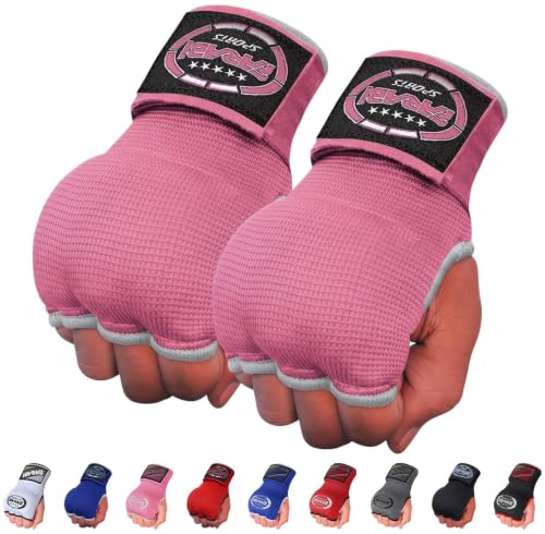 FARABI Kids Hybrid Boxing Inner Gloves Punching Boxing Gloves - color: All Pink