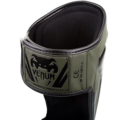 Venum Elite Standup Shin Guards - color: Khaki/Black, size: X-Large