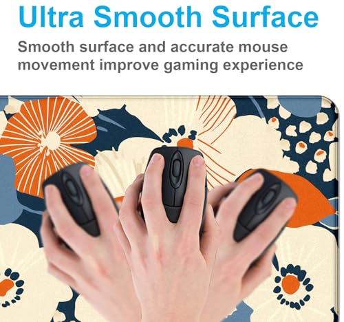 Ladies' Office Desk Cute Petal Keyboard Accessories Game Extended Mouse Pad | The Surface Of The Mouse Pad Is Designed With Fiber Woven Material, And The Base Is Made Of Natural Anti Slip Rubber. - color: Anime Flower