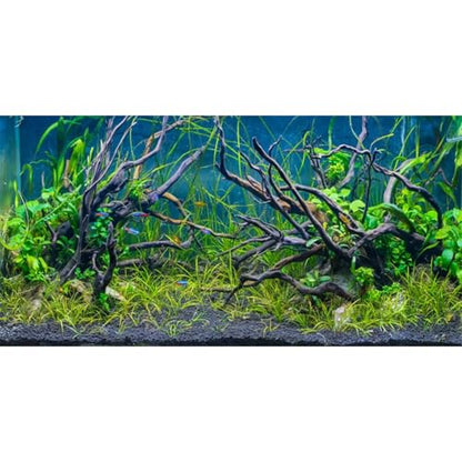 AWERT 48x20 inches Tropical Fish Tank Background River Bed & Lake Aquatic Plant Undersea Tree Branch Aquarium Background Vinyl - size: 48x20in/120x50cm